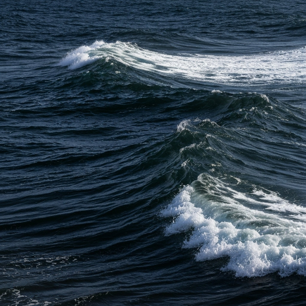 Dark ocean waves
